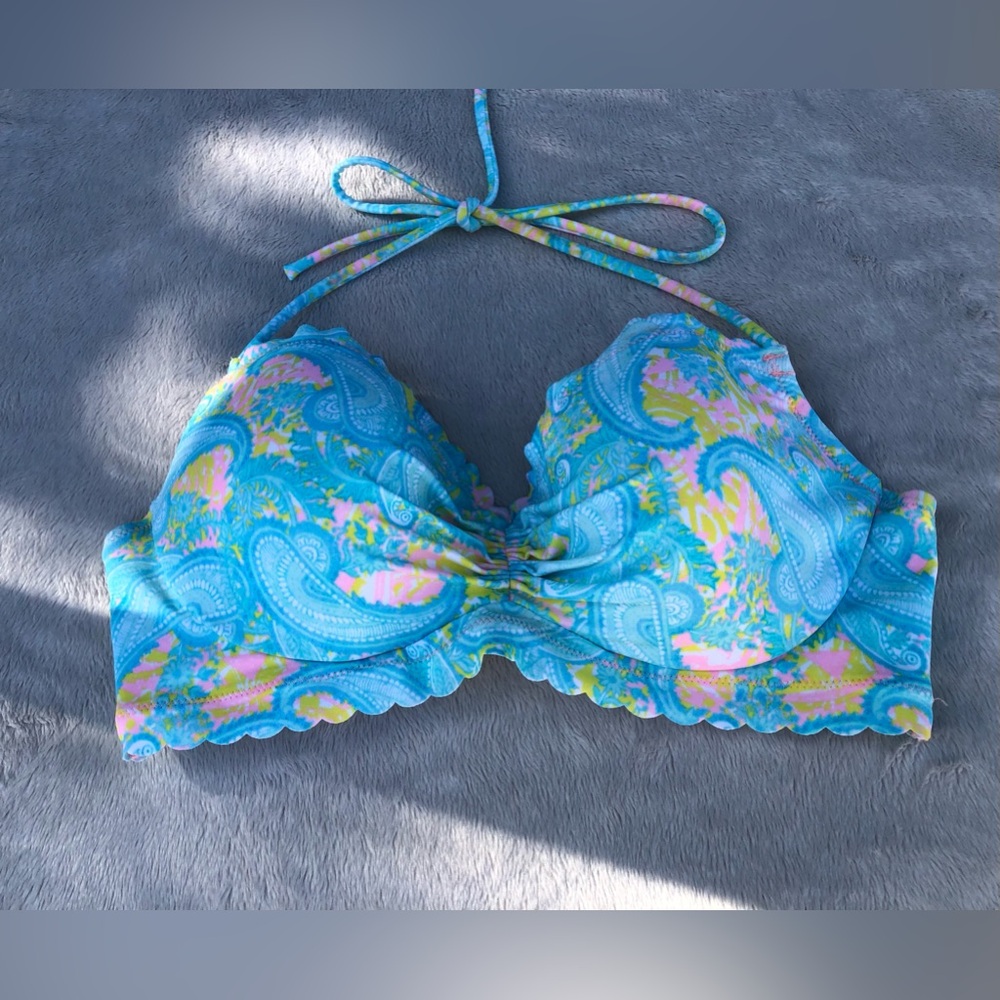 Victoria’s Secret bikini TOP 34C multi color under wire padded